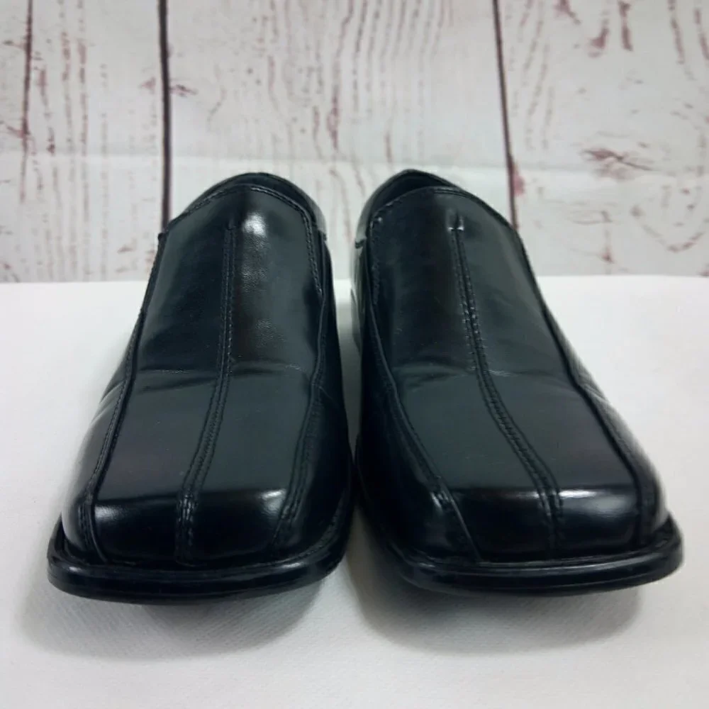 Stacy Adams Boys Slip On Black Dress Shoes 5M